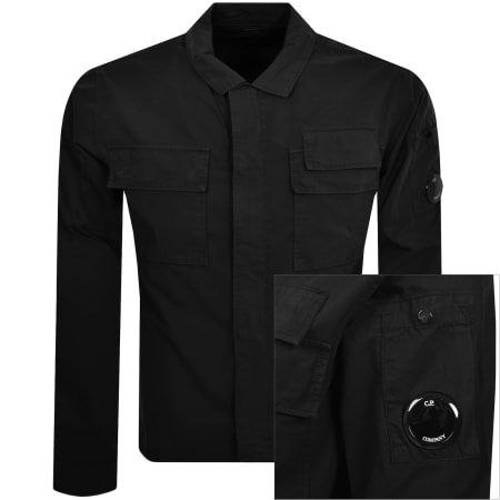 人気メーカー・ブランド CP Company Logo Overshirt Black | Mainline Menswear United トップス